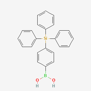 molecular formula C24H21BO2Si B1340277 (4-(三苯基硅基)苯基)硼酸 CAS No. 852475-03-7