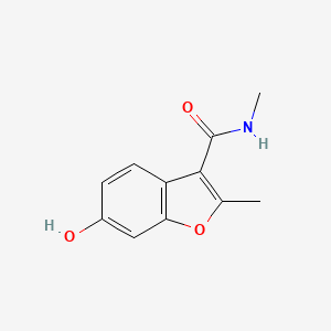 molecular formula C11H11NO3 B1340278 6-Hydroxy-N,2-dimethylbenzofuran-3-carboxamide CAS No. 638217-08-0