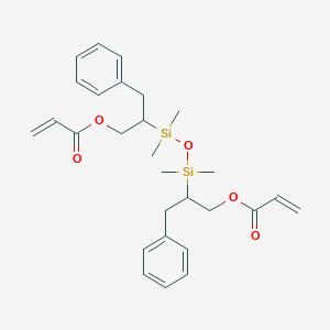 [2-[[Dimethyl-(1-phenyl-3-prop-2-enoyloxypropan-2-yl)silyl]oxy-dimethylsilyl]-3-phenylpropyl] prop-2-enoate