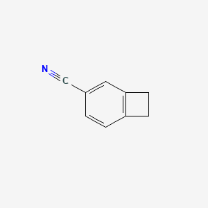 molecular formula C9H7N B13402808 Bicyclo[4.2.0]octa-1,3,5-triene-3-carbonitrile CAS No. 1188264-24-5