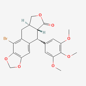 molecular formula C22H21BrO7 B13402817 10-Bromo-4-Deoxypodophyllotoxin 