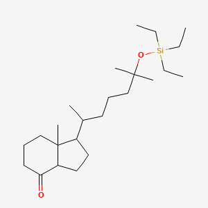 molecular formula C24H46O2Si B13402831 (1R,3aR,7aR)-1-[(1R)-1,5-Dimethyl-5-[(triethylsilyl)oxy]hexyl]octahydro-7a-methyl-4H-inden-4-one 