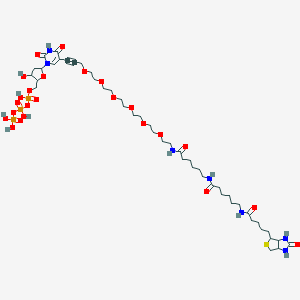molecular formula C46H78N7O24P3S B134029 Biotin-36-dutp CAS No. 145396-04-9