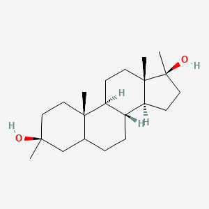 molecular formula C21H36O2 B13402945 3a,17a-Dimethylandrostane-3b,17b-diol 