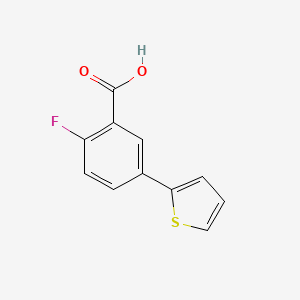 2-Fluoro-5-(thiophen-2-YL)benzoic acid