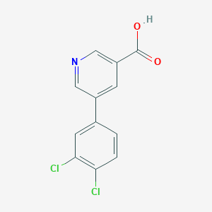 molecular formula C12H7Cl2NO2 B1340296 5-(3,4-二氯苯基)烟酸 CAS No. 926255-89-2