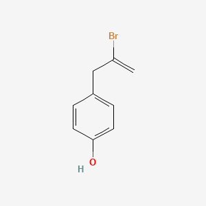 molecular formula C9H9BrO B13403013 2-Bromo-3-(4-hydroxyphenyl)-1-propene CAS No. 84819-88-5