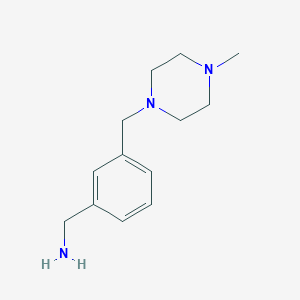 molecular formula C13H21N3 B1340303 3-(4-Methylpiperazin-1-ylmethyl)benzylamine CAS No. 515162-19-3