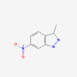molecular formula C8H7N3O2 B13403157 3-methyl-6-nitro-3H-indazole 