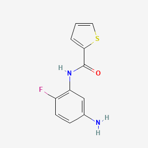 molecular formula C11H9FN2OS B1340331 N-(5-amino-2-fluorophenyl)thiophene-2-carboxamide CAS No. 926250-03-5