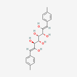 molecular formula C22H26O6 B13403331 DI-P-Methylbenzylidene sorbitol 