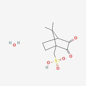molecular formula C10H16O6S B13403382 Camphorquinone-10-sulfonic Acid Hydrate CAS No. 1188263-61-7
