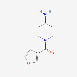 molecular formula C10H14N2O2 B1340339 1-(3-Furoyl)piperidin-4-amine CAS No. 926210-83-5