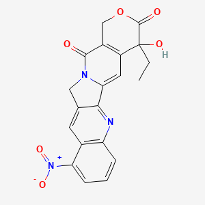 molecular formula C20H15N3O6 B13403395 9-Nitro-20(R)-camptothecin 