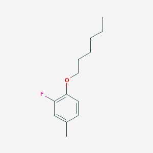 molecular formula C13H19FO B13403431 2-Fluoro-1-(hexyloxy)-4-methylbenzene CAS No. 807335-80-4