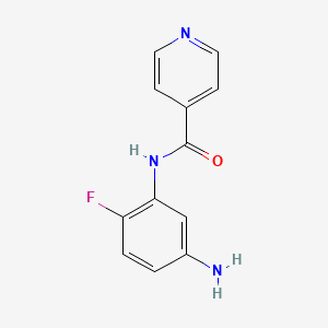 molecular formula C12H10FN3O B1340344 N-(5-Amino-2-fluorophenyl)isonicotinamide CAS No. 926227-20-5