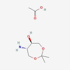 molecular formula C9H19NO5 B13403458 trans-(5RS,6SR)-6-Amino-2,2-dimethyl-1,3-dioxepan-5-ol 