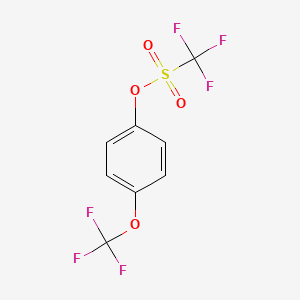 molecular formula C8H4F6O4S B13403482 4-(Trifluoromethoxy)phenyl trifluoromethanesulphonate 
