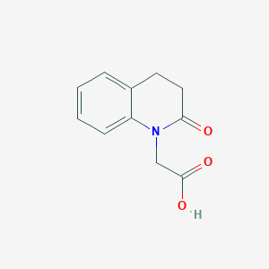 molecular formula C11H11NO3 B1340355 2-(2-Oxo-3,4-dihydroquinolin-1(2H)-YL)acetic acid CAS No. 81745-21-3
