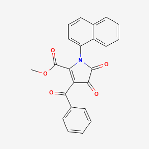 molecular formula C23H15NO5 B13403563 Methyl 3-benzoyl-1-(naphthalen-1-YL)-4,5-dioxo-4,5-dihydro-1H-pyrrole-2-carboxylate 