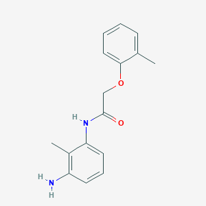molecular formula C16H18N2O2 B1340357 N-(3-Amino-2-methylphenyl)-2-(2-methylphenoxy)-acetamide CAS No. 953757-25-0