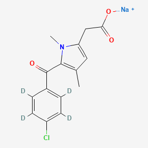 molecular formula C15H13ClNNaO3 B13403573 Zomepirac Sodium Salt-d4 