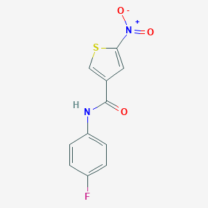 molecular formula C11H7FN2O3S B134036 N-(4-Fluorophenyl)-5-nitro-3-thiophenecarboxamide CAS No. 146795-35-9