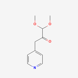molecular formula C10H13NO3 B13403620 1,1-Dimethoxy-3-(pyridin-4-yl)propan-2-one CAS No. 98293-78-8