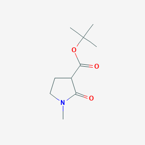 molecular formula C10H17NO3 B13403623 tert-Butyl 1-methyl-2-oxopyrrolidine-3-carboxylate CAS No. 924285-91-6