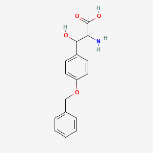 molecular formula C16H17NO4 B13403663 Beta-Hydroxy-O-(phenylmethyl)tyrosine 