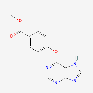 molecular formula C13H10N4O3 B13403669 Methyl 4-(9H-Purin-6-yloxy)benzoate 