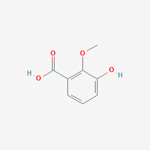 molecular formula C8H8O4 B1340367 3-Hydroxy-2-methoxybenzoic acid CAS No. 2169-28-0