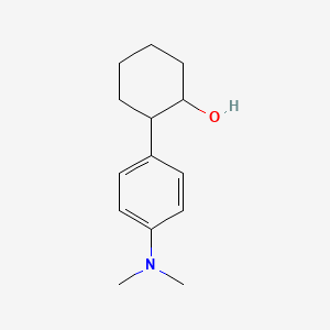 molecular formula C14H21NO B13403684 trans-2-(4-Dimethylaminophenyl)cyclohexanol 
