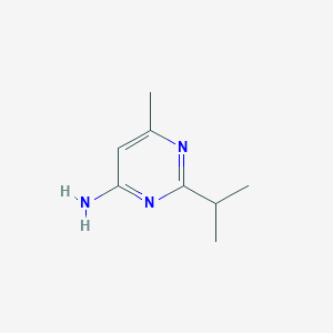 molecular formula C8H13N3 B1340369 2-Isopropyl-6-methylpyrimidin-4-amine CAS No. 4595-70-4