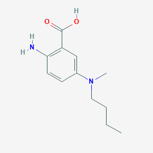 molecular formula C12H18N2O2 B13403696 2-Amino-5-[butyl(methyl)amino]benzoic acid 