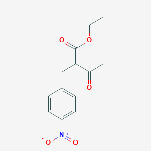 molecular formula C13H15NO5 B1340370 Ethyl 2-(4-nitrobenzyl)-3-oxobutanoate CAS No. 61713-40-4