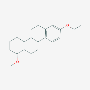 molecular formula C22H32O2 B13403701 8-ethoxy-1-methoxy-12a-methyl-2,3,4,4a,4b,5,6,10b,11,12-decahydro-1H-chrysene 