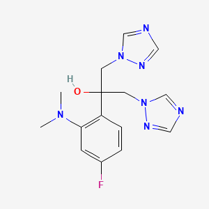 molecular formula C15H18FN7O B13403742 2-(2-Dimethylamino-4-fluorophenyl)-1,3-bis(1H-1,2,4-triazol-1-yl)propan-2-ol 