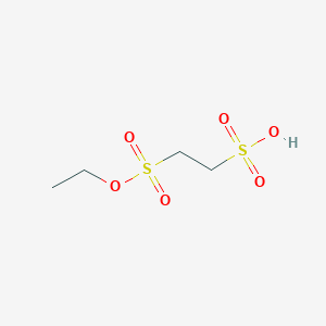 molecular formula C4H10O6S2 B13403821 Monoethyl Ester 1,2-Ethanedisulfonic Acid 