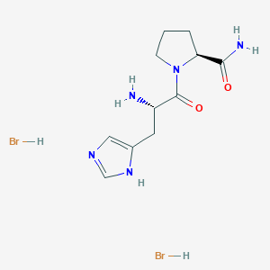 molecular formula C11H19Br2N5O2 B1340383 L-Histidyl-L-prolinamide dihydrobromide CAS No. 59760-04-2