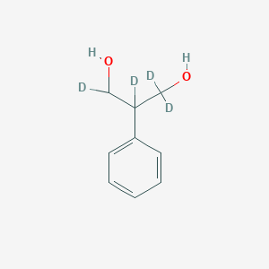 molecular formula C9H12O2 B13403852 1,1,2,3-Tetradeuterio-2-phenylpropane-1,3-diol 