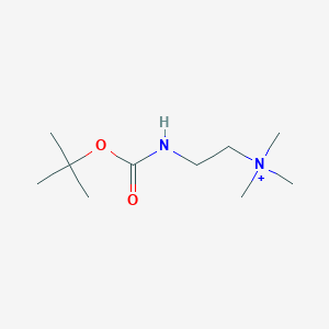 molecular formula C10H23N2O2+ B13403914 2-((tert-Butoxycarbonyl)amino)-N,N,N-trimethylethan-1-aminium 