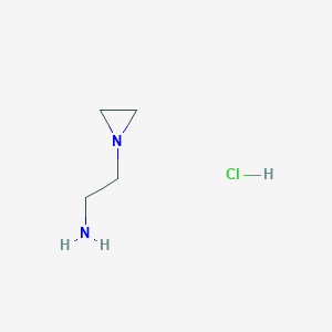 molecular formula C4H11ClN2 B13403986 2-(Aziridin-1-yl)ethanamine HCl 