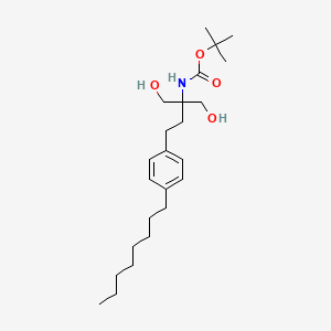 molecular formula C24H41NO4 B13403997 tert-Butyl (1-Hydroxy-2-(hydroxymethyl)-4-(4-octylphenyl)butan-2-yl)carbamate 