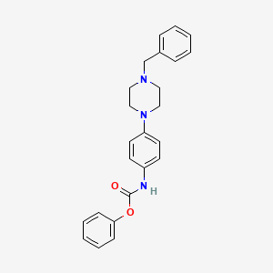 molecular formula C24H25N3O2 B13404017 Phenyl (4-(4-Benzylpiperazin-1-yl)phenyl)carbamate 