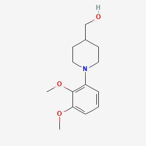 molecular formula C14H21NO3 B13404025 (R)-4-[1-Hydroxy-1-(2,3-dimethoxyphenyl)methyl]piperidine; (+)-4-[1-Hydroxy-1- 