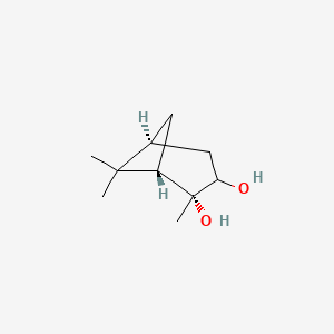 molecular formula C10H18O2 B13404060 (1S,2R,5S)-2,6,6-trimethylbicyclo[3.1.1]heptane-2,3-diol 