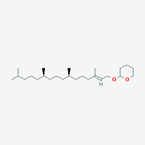 molecular formula C25H48O2 B13404061 2-(((7R,11R,E)-3,7,11,15-Tetramethylhexadec-2-en-1-yl)oxy)tetrahydro-2H-pyran 