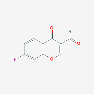 7-fluoro-4-oxo-4H-chromene-3-carbaldehyde