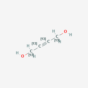 molecular formula C4H6O2 B13404221 2-Butyne-1,4-diol-13C4 